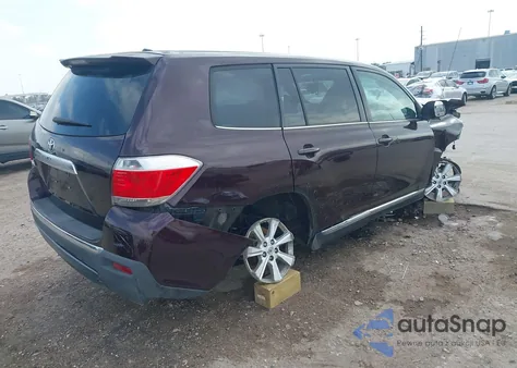 2011 Toyota Highlander Base V6 z USA, uszkodzony, nr VIN 5TDZK3EH6BS028032
